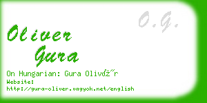 oliver gura business card